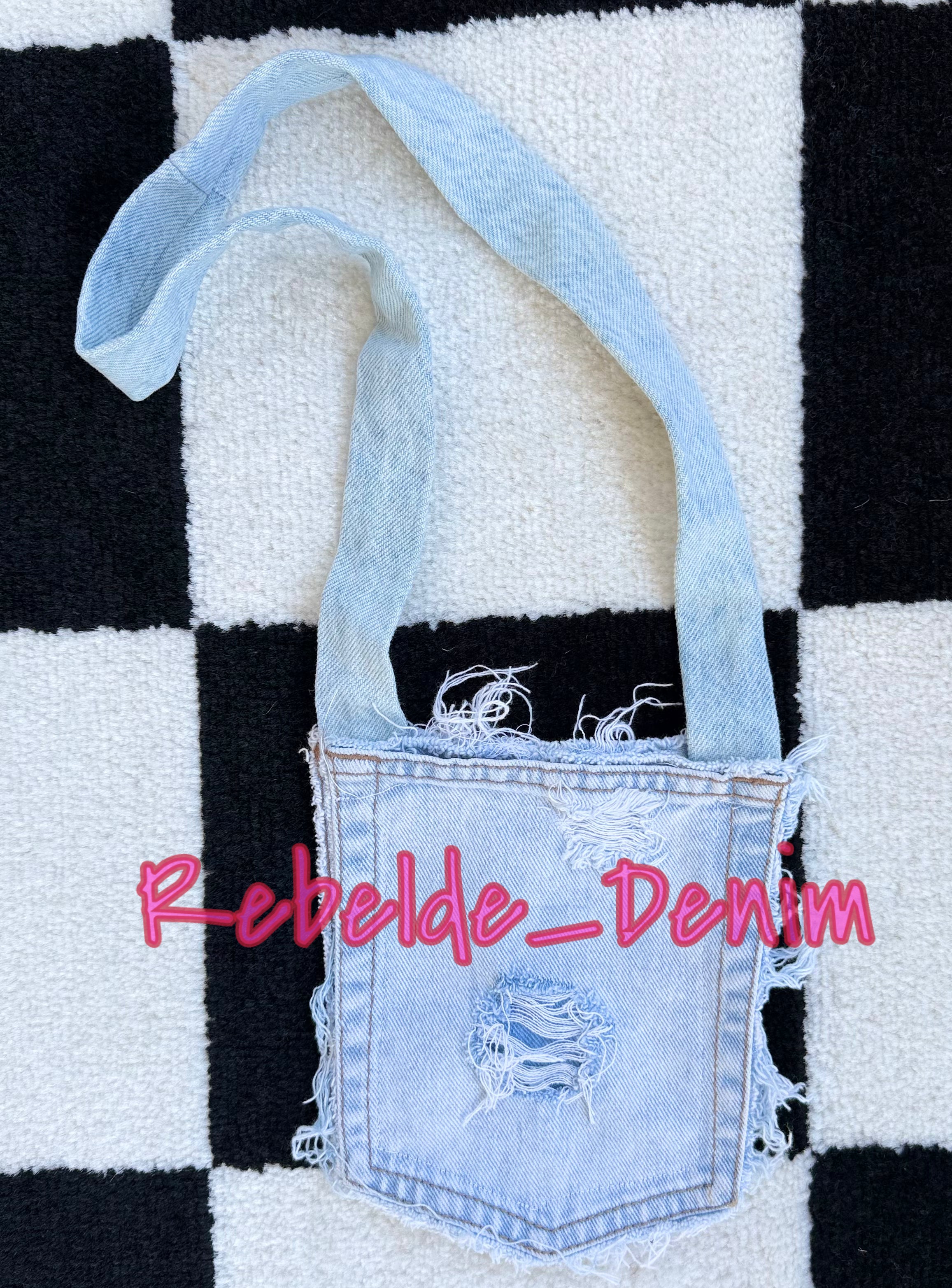 upscale denim crossbody bag
(no codes allowed)